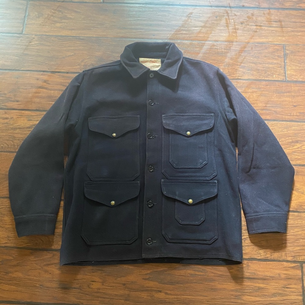 Vintage Filson mackinaw cruiser union made navy